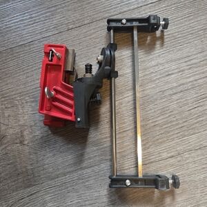 Red and Black Blade Sharpening Jig - Adjustable Honing Fixture